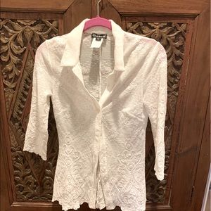 White bottom down shirt